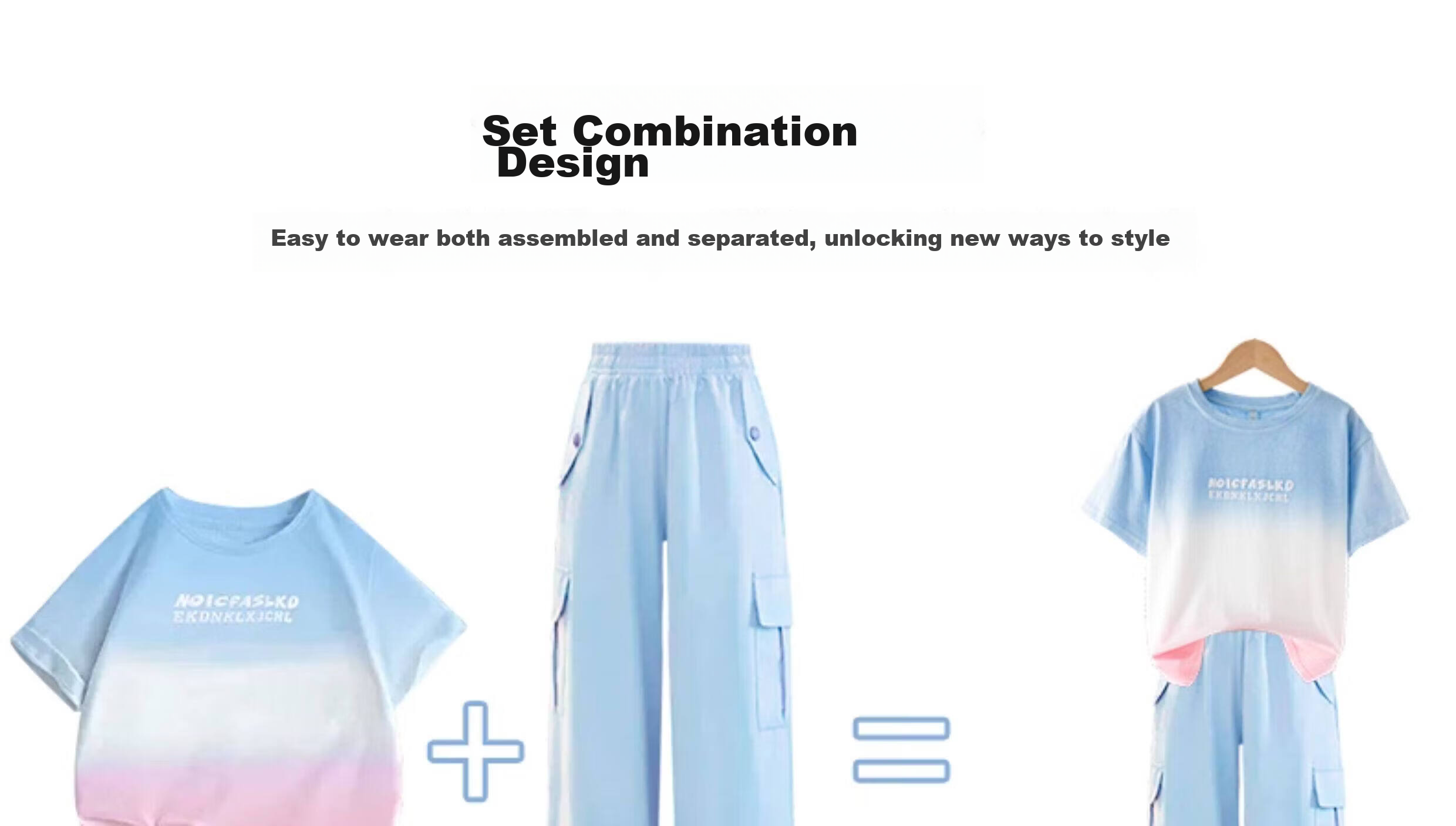 Moonkids Dopamine Girls Summer Set 2026 New Children's Ice Silk Sportswear Summer Big Kids Short Sleeve Casual 3